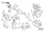 Bosch 3 601 JD8 100 Gds 18 V-Ec 250 Impact Wrench 18 V / Eu Spare Parts